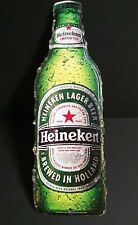 Heineken Bottle Beer Embossed Metal Tin Advertising Sign 7.5