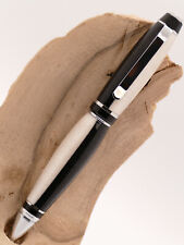 Beautiful Hand Crafted Handmade Cigar Style Pen with black & white colored resin picture