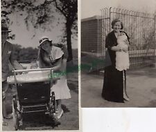 Antique B/W (2) Photo's - 1934 - HALFORD Family, Mother & Baby (Helen Finch & picture