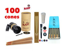 RAW Classic king Size Cone(100PK)+raw six shooter +tube+glass cone tip+cone case picture