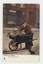 Vintage Postcard Cat The Cat's Mean Man Life in London Tucks Oilette Unposted picture