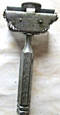 VINTAGE EVER-READY PLATED BRASS SAFETY RAZOR, USED picture