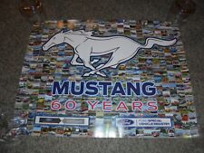 2024 FORD MUSTANG 60TH ANIVERSARY POSTER.CLASSIC MUST FRAME KEEPER picture