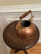 antique vintage copper teapot tea kettle picture