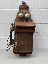 ANTIQUE DANISH WALLPHONE EMIL MOLLER telefon aktieselskab rare victorian origina picture