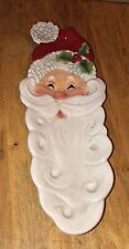 Fitz Floyd Santa Snack Therapy Serving Dish Platter Tray Plate Server 13.5
