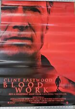 Clint Eastwood In BLOOD WORK 27 x 39.25   DVD promotional Movie poster picture