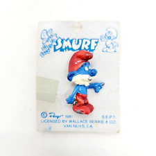 Wallace Berrie PEYO 1981 Papa Smurf Brooch Pin picture