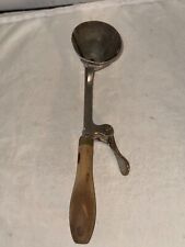 Gilchrist’s No. 33 #12 Cone Shaped Vintage Wood handle Ice Cream Scoop picture