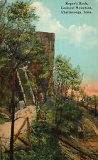 Chattanooga TN-Tennessee, Roper's Rock Steps Lookout Mountain, Vintage Postcard picture