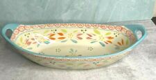Temp-tations Temptations Old World Centerpiece serving dish bowl spaghetti oval picture