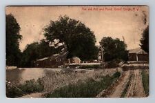 Grand Gorge NY-New York, The Old Mill And Pond, Antique, Vintage c1910 Postcard picture