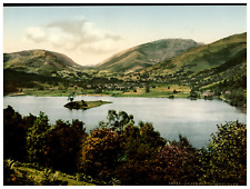 England. Lake District. Grasmere from Red Bank.  Vintage Photochrome by P.Z, P picture