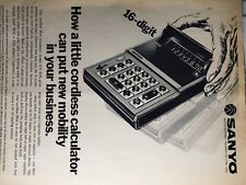 SANYO vintage  calculator Print Ad   picture