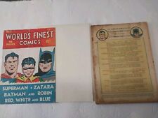 World's Finest #2 (1941) - 1st Issue of the run Batman Superman Cover Only picture