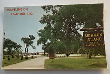 Vintage Postcard ~ Mormon Island State Wayside area on I-80 ~ Nebraska NE picture