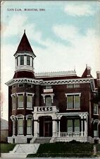 c1910 MUSCATINE IOWA ELK'S CLUB VICTORIAN BUILDING EARLY POSTCARD 36-70 picture