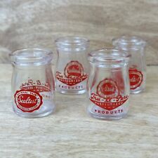 Set 4 - Tru Li Pure Creamer Sealtest National Dairy Products Shot Glass Cup picture