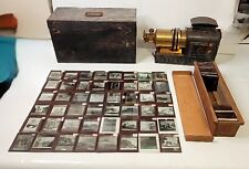 Magic Lantern Projector With 104 Slides Hasting By Gone Days University Lecture picture