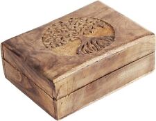 Li'Shay Wooden Trinket Keepsake Box with Tree of Life Design picture