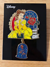 Disney Belle with Books and Rose Beauty and the Beast Pin NEW Princess picture