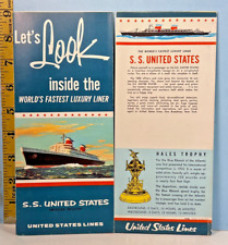 1966 S.S. United States Look Inside World's Fastest Luxury Liner Deck Map picture