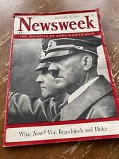 1941 Newsweek Magazine, Adolf Hitler, World War II, 