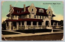 Scott Residence Paris Texas Actually in Sadler? 1913 Postcard picture