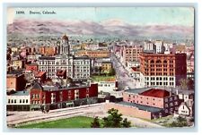 1908 Bird's Eye View Of Denver Colorado CO, Buildings Posted Antique Postcard picture