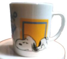 Vintage 1958 Snoopy “I Think I’m Allergic To Mornings” Peanuts Coffee Mug A0017 picture