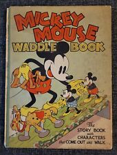 Mickey Mouse Waddle Book, Walt Disney Studios 1934 - No Cut Out Characters picture