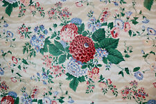 Schumacher print country elegance vintage Waverly cotton fabric panel w/ 1 extra picture