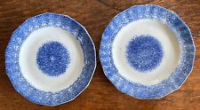 Pair of Antique True Spatterware Plates in Blue picture