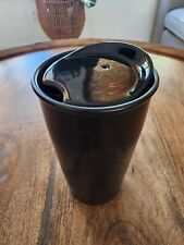 RARE 2015 Starbucks Coffee Ceramic Matte Black Coffee Cup Tea Mug Tumbler 12oz picture