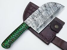 Handmade Damascus Steel Outdoor BBQ Best Serbian Chef Cleaver Knife with Sheath picture