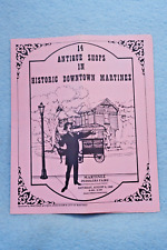 14 Antique Shops in Historic Downtown Martinez - Brochure 1987 picture
