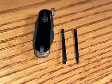 New Victorinox Swiss Army 58mm Knife  MINICHAMP in Black  Thin, No Pen 0.6385-03 picture