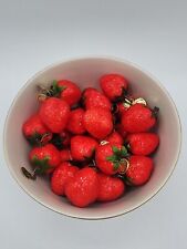 28 PC Vintage Strawberry Sugar Ornaments Taiwan picture