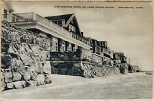 WESTBROOK, CONN. C.1920 PC. (A56)~VIEW OF CASTLEBROOK HOTEL ON LONG ISLAND SOUND picture