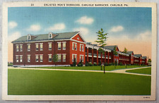 Vintage Postcard 1943 Enlisted Men's Barracks Carlisle Pennsylvania picture