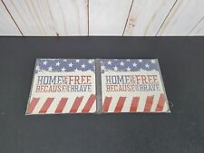 5248 HOME OF THE FREE BECAUSE OF THE BRAVE COASTERS~VETERANS OF FOREIGN WARS picture