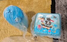 New Tupperware 2 pc. PLAYFUL PIRATES LUNCH SET: SANDWICH KEEPER & TUMBLER picture