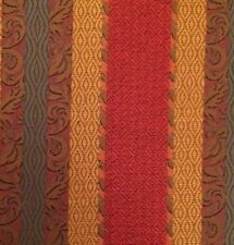 CLARENCE HOUSE ETRO Karabak Rosso Oro Stripe Woven Remnant New picture