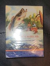 Vintage Wright & McGill Eagle Claw Fishing Collectible Playing Cards Bass *NEW* picture