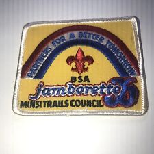 * Vintage Rare BSA Patch Partners For A Better Tomorrow Minsi Trail 1986 picture
