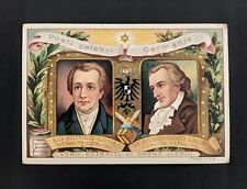 1894 Liebig Poets GOETHE Rookie Card RC SCHILLER RC Very NICE Clean picture