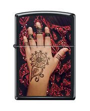 Zippo 218 Henna Print Tattoo Festive Lighter RARE picture