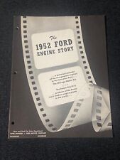 1952 Ford engine story sales brochure - 16 pages - 8-1/2