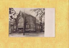 X RPPC real photo postcard 1901-29 udb CHURCH WITH PLYMOUTH OVER FRONT DOOR picture