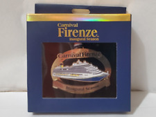 NEW Carnival Cruise FIRENZE 3D ORNAMENT ~ Limited Edition ~ Inaugural Season picture